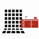 Pictogram tegels keuken