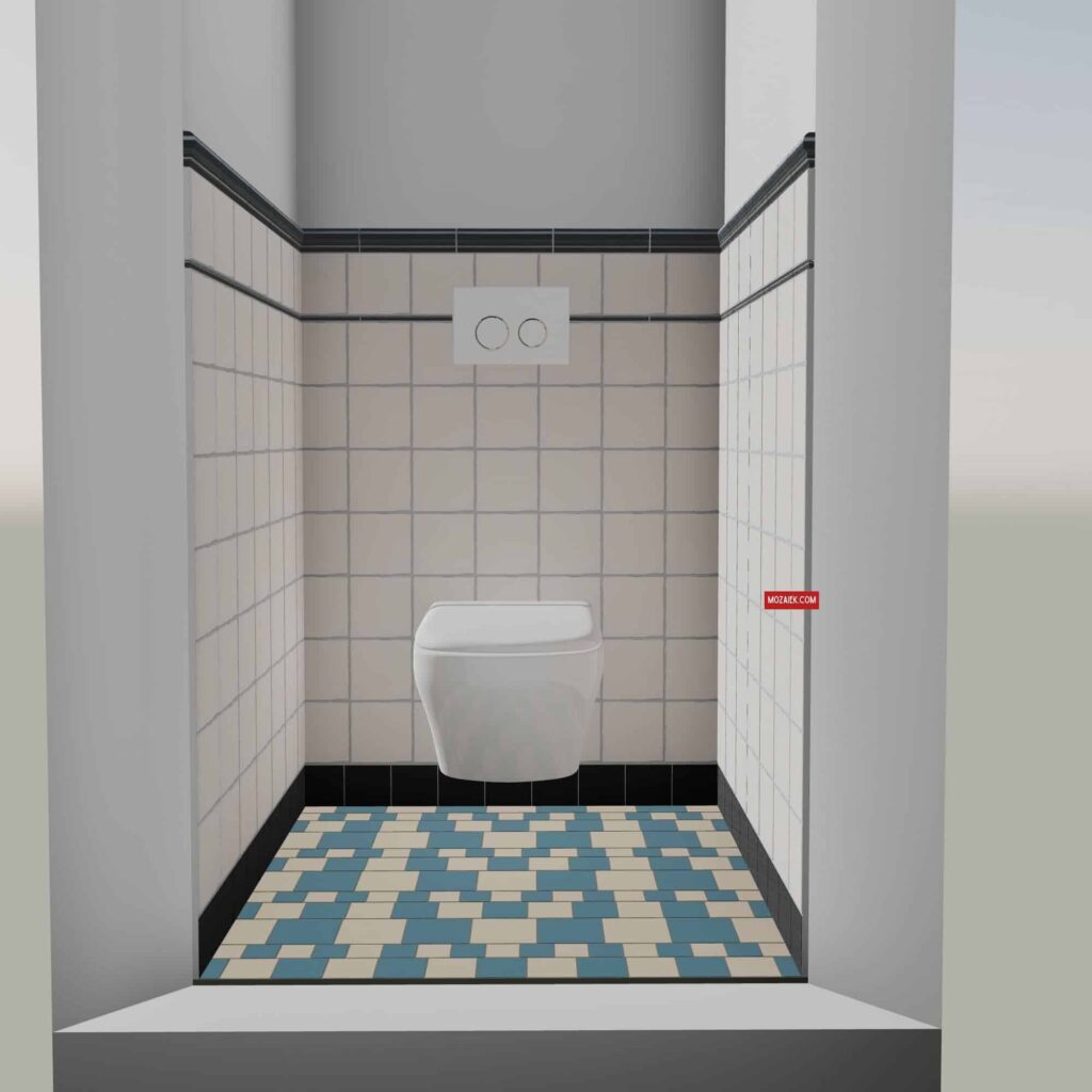 Wc Dizzy Blauw Wit 01