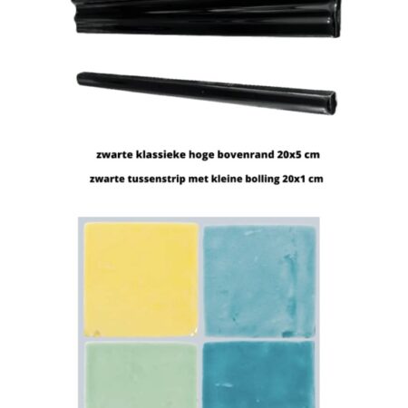 Sample set tegellambrisering 10x10 in kleur